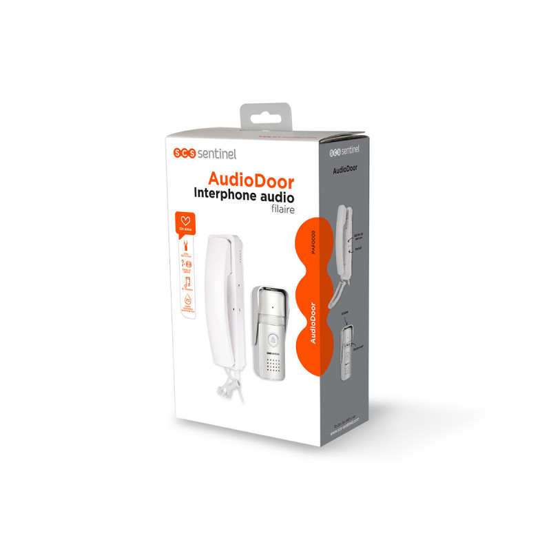 Portero automático audio con cable para puerta – 2 hilos – AudioDoor
