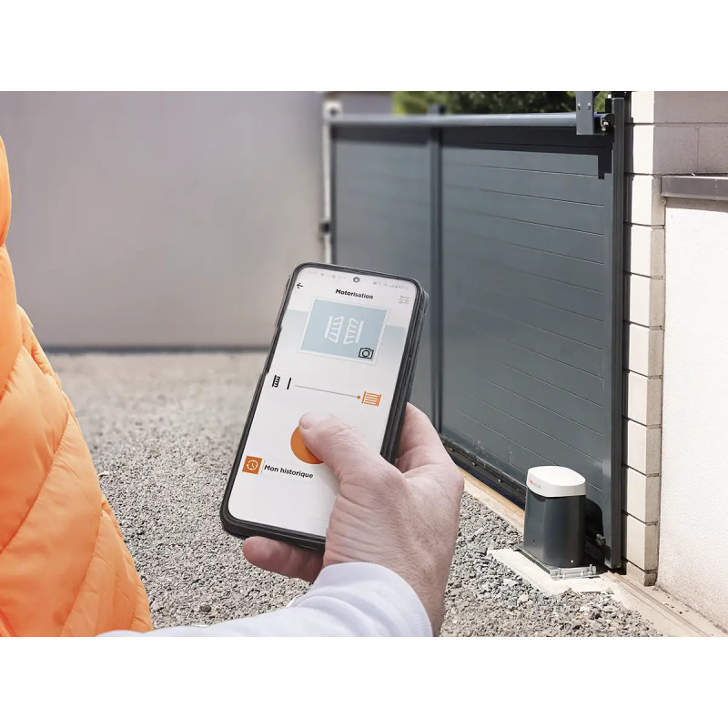 Kit moteur portail coulissant et visiophone connectés - Kit OpenGate 3 integral connecté