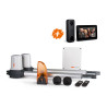 Kit moteur portail battant 24V et visiophone sans fil - OpenGate 1 Integral HeyView AIR