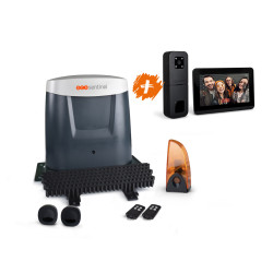 Kit motor cancela corredera y videoportero inalámbrico HeyView - OpenGate 3 Integral