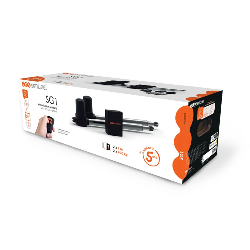 Motorisation à vérins pour portail battant - SG1