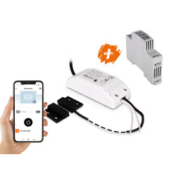 Módulo conectado y alimentación 12V para puerta y garaje - WifiGate