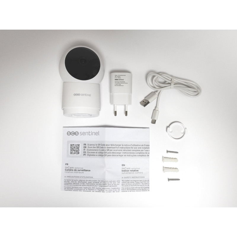 Caméra de surveillance connectée intérieure rotative - InCam
