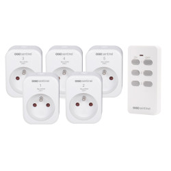 5 enchufes con mando a distancia - Control remoto - ControlPower