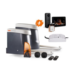Kit portail à bras connecté avec visiophone - OpenGate 2 Integral