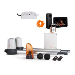 Kit portail à vérins connecté avec visiophone et module Wi-Fi- OpenGate 1 Integral
