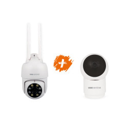 Kit de cámaras de vigilancia rotativas conectadas
