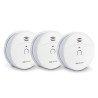 3 détecteurs de fumée NF autonomie 5 ans - SmokeAlarm
