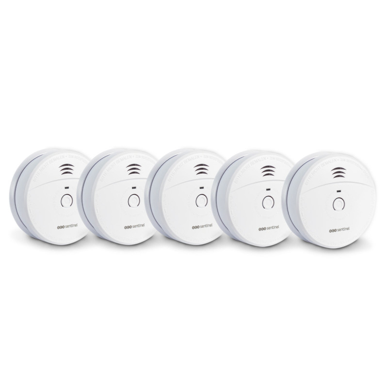 Pack économique 5 détecteurs de fumée NF 10 ans - SmokeAlarm