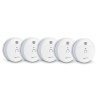 Pack économique 5 détecteurs de fumée NF 10 ans - SmokeAlarm