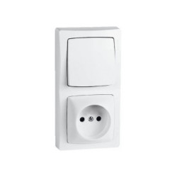 Prise 2P + Interrupteur OTEO