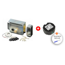 Serrure + transformateur d’alimentation 12V 0.8A