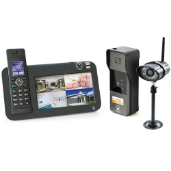 Kit interphone vidéo sans fil - DECT - Vidéosurveillance