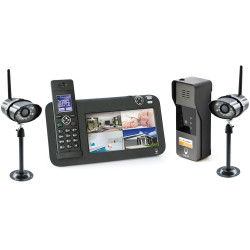 Kit interphone vidéo sans fil - DECT - Vidéosurveillance