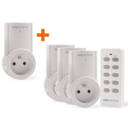 Kit 4 prises télécommandées