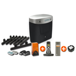 Motorisation OPEN 3D COMFORT + Interphone CL 3622 B + transformateur 12V 0.8A
