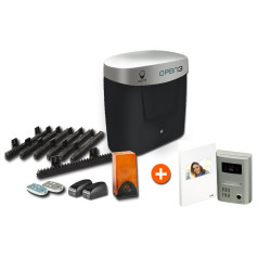 Motorisation OPEN 3D COMFORT + interphone vidéo SOFIA M1E7 TOP W