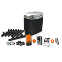 Motorisation OPEN 3D COMFORT + Interphone vidéo sans fil WDP 100 + 1 transfo