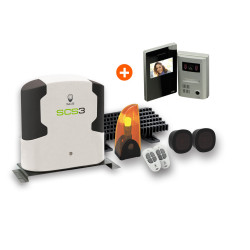 Motorisation portail SCS 3 COMFORT + interphone vidéo SOFIA M1E7 TOP B
