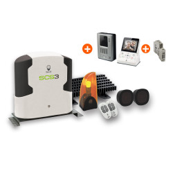 Motorisation SCS 3 COMFORT + Inerphone vidéo sans fil WDP 100 + 1 transfo