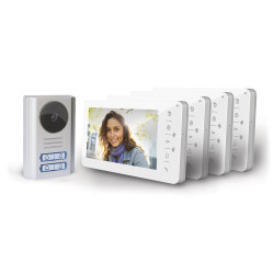 Portero automático colectivo 4 botones – 4B2 con 4 monitores