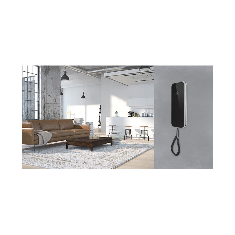 Interfono audio 2 hilos con auricular magnético