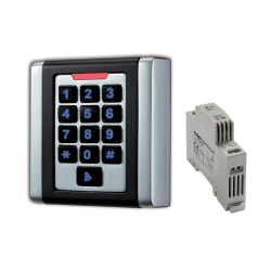 Clavier à codes + alimentation Rail DIN
