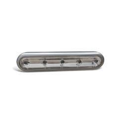 Lampe LED décorative grise argentée