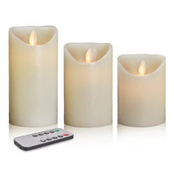 Bougie LED flamme vacillante