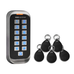 Teclado con códigos RFID con llaveros