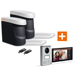Kit motorisation portail battant avec visiophone