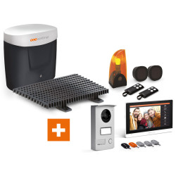 Kit automatisme portail coulissant avec visiophone 2 fils