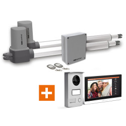 Kit automatisme de portail avec visiophone filaire
