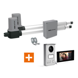 Kit automatisme de portail avec visiophone filaire