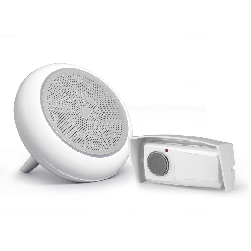 Reacondicionado - Timbre inalámbrico blanco