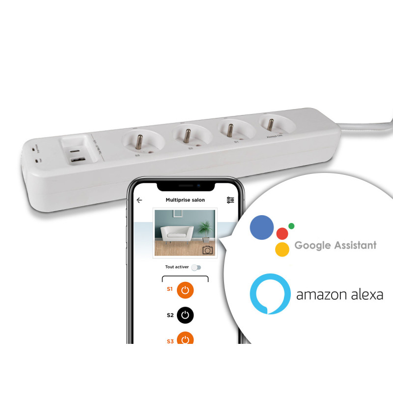 Rallonge multiprise connectée