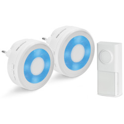 Lot 2 carillons sans fil sans pile EcoBell 100 Light