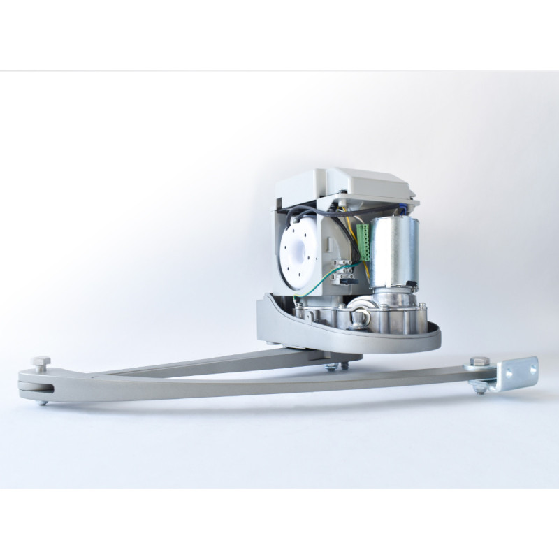 Motorización cancela batiente profesional brazos articulados