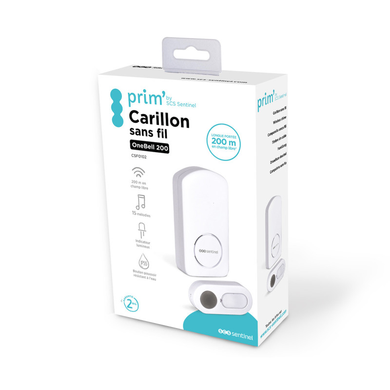 Carillon sans fil 200 mètres