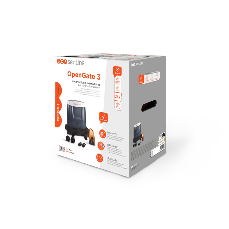 Kit motorización puerta corredera con 4 mandos - OpenGate 3 Family