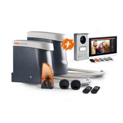 Kit automatisme portail battant + visiophone 2 fils