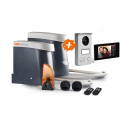 Kit moteur pour portail battant avec visiophone