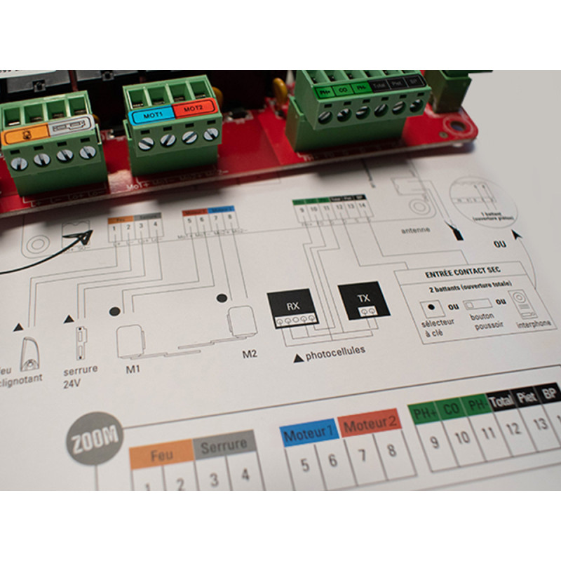 Motor para puerta batiente con videoportero - Kit OpenGate 2 Integral