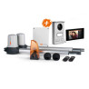 Kit motorisation portail battant avec visiophone 2 fils