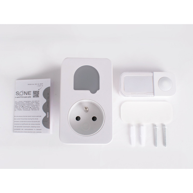 Reacondicionado - Timbre inalámbrico sin pilas SONE +