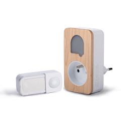 Reacondicionado - Timbre inalámbrico sin pilas con enchufe integrado SONE + Cosy