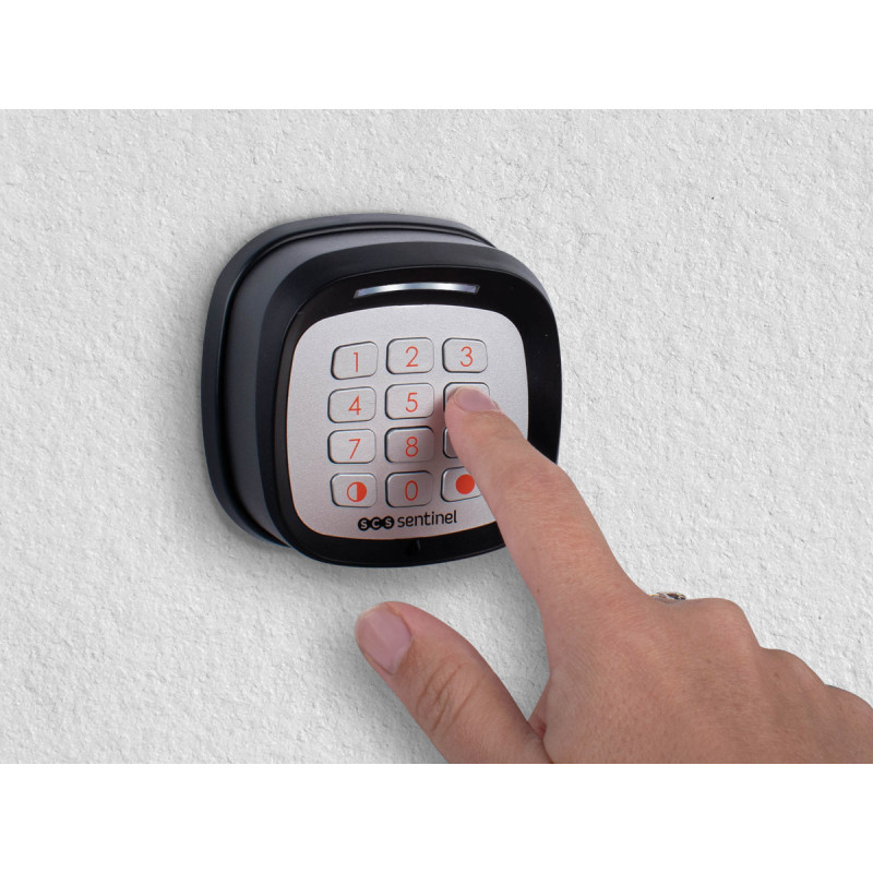 Teclado con código sin cable para cancela