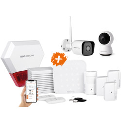 Kit integral alarme et 2 caméras connectés