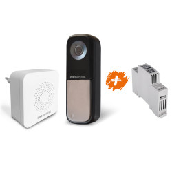 Sonnette vidéo connectée avec alimentation