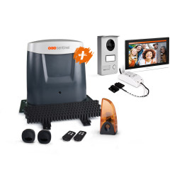 Kit motorisation portail coulissant et visiophone connectés